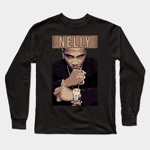 Nelly // Rapper Long Sleeve T-Shirt by Degiab